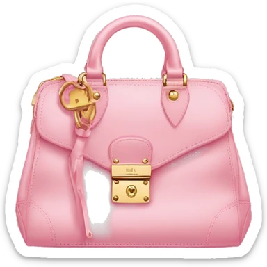 Fancy LV purse pink  sticker