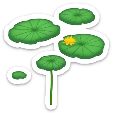 lilypad without flower sticker