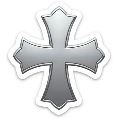 cross logo sticker