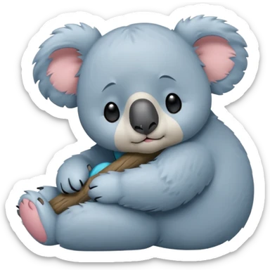 koala bear emojis created based on BTS BT21 Koya character, i want the same aesthetics and can be uploaded to Slack sticker