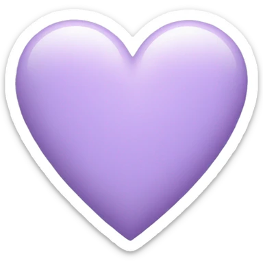 Pastel Purple Heart sticker