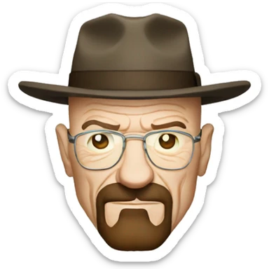 Walter white who makes moonshine sticker
