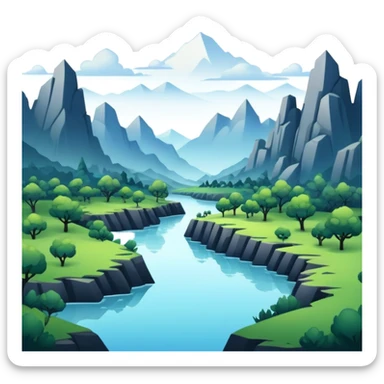 edgy aesthetic full scenic SCENERY sticker