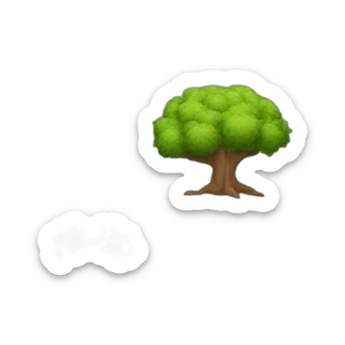 Arbol sin hojas y muchos brazos  sticker