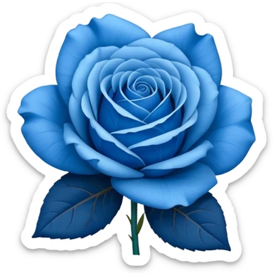 Rosa azul sticker