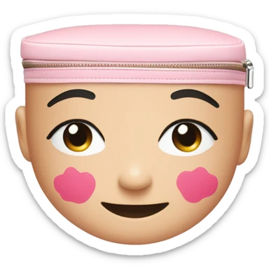 Glossier make-up bag sticker