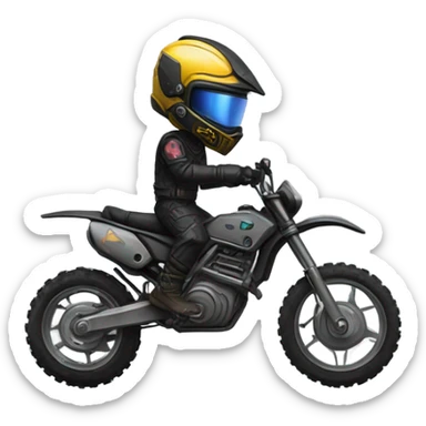Cyberpunk dirt bike  sticker