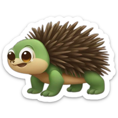 Turtle Porcupine sticker