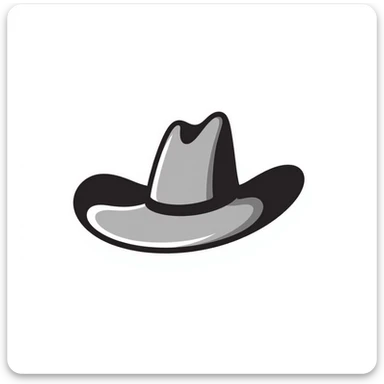 Texas cowboy hat sticker