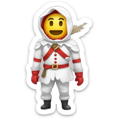 bonhomme qui passe une haie sticker