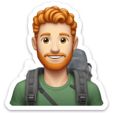 tall ginger 21 year old man who likes to hike sticker