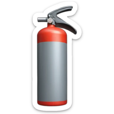 gray fire extinguisher sticker