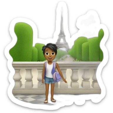 vacation in Paris this summer sticker