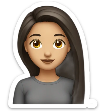 cute-latina-girl-with-straight-long-dark-hair-brown-eyes- sticker
