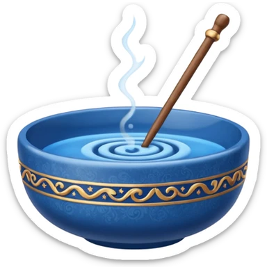 Bowl with magic wand  sticker