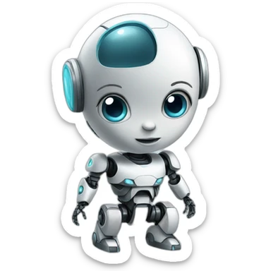 baby robot sticker