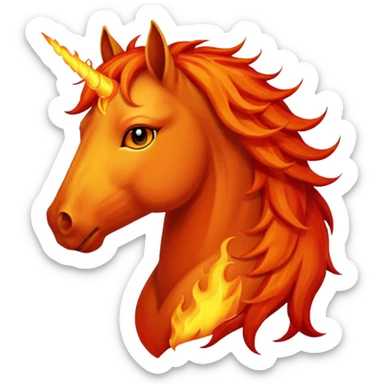fire horse sticker