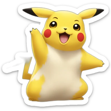 Pikachu qui fait un pouce sticker