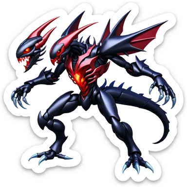 Venom-Cyberbug-Genesect-Zekrom-Darkrai-Scizor-fusion, full body sticker