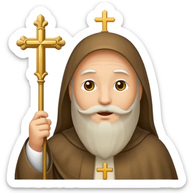 emoji prêtre catholique du moyen âge  sticker