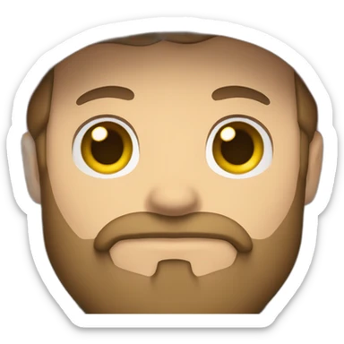 white man with brown hair and beard and a red cap, holding and a pikachu pokemon sticker