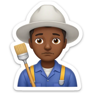 Sleepy  Mexican janitor sticker