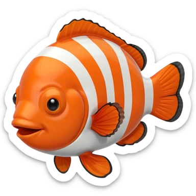 Creat me a clownfish emoji sticker