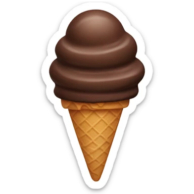 Chocolate ice cream sticker