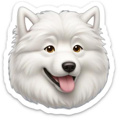 samoyed dog sticker