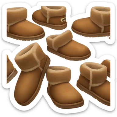 Ugg slippers in chestnut brown  sticker