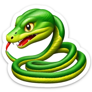  i want a animated emoji with the text "'Lil Viper Mad"  sticker