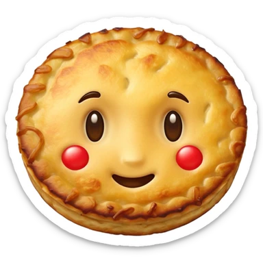 emoji of a Swiss rösti, round, golden and crispy WITHOUT FACE sticker