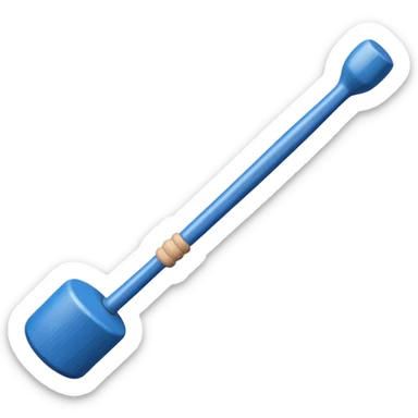 create a blue croquet mallet sticker