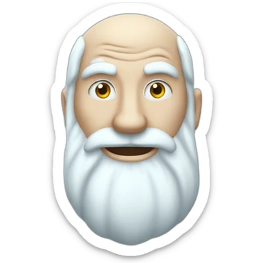 cool Father Frost Rock sign sticker