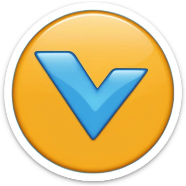Create me an emoji that looks similar to the Facebook blue verification batch it's for my research sticker