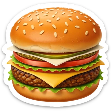 Krabby patty sticker