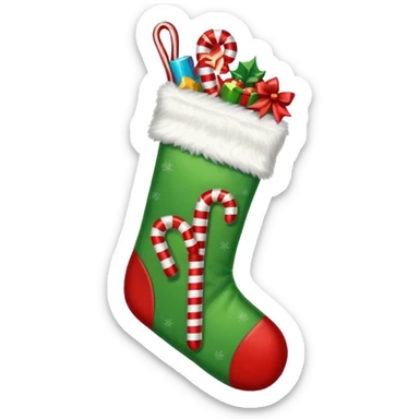 masculine christmas stocking sticker