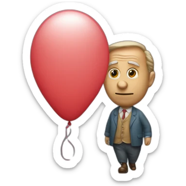 big giant seymore skinner bottom baloon sticker