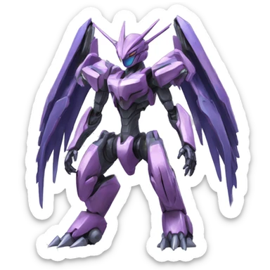  Cool Edgy Godly Futuristic Digimon-Genesect-Palkia-Dialga full body sticker