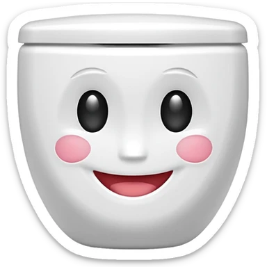 Skibidi toilet smiling  sticker