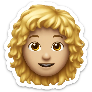 Un metallaro che si bacia con una ragazza con la frangia e i capelli neri sticker