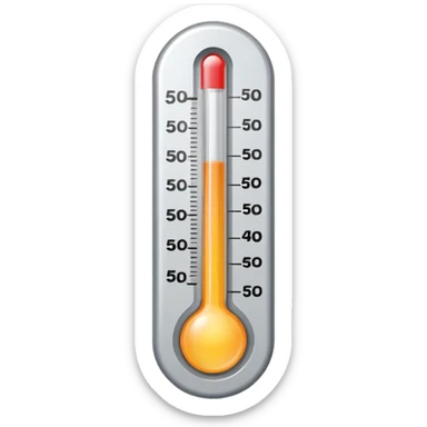 at a 45-degree angle backward and slightly to the right, the thermometer should be gray, like a mercury thermometer, and show 50+>C sticker