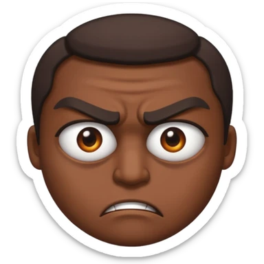 Angry Only single eye WITHOUT face sticker