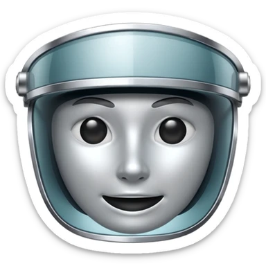 do default text "visor" sticker