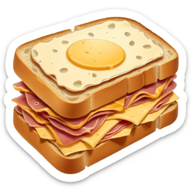 Bocadillo de jamon serrano y queso  sticker