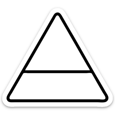 elemental symbol earth stylized geometric shapes sticker