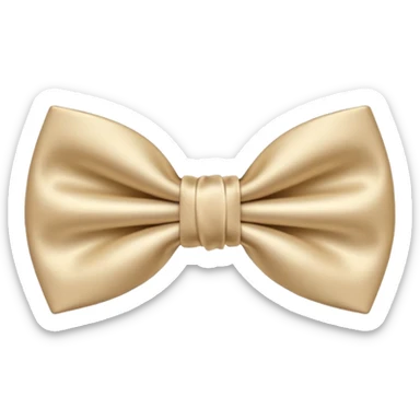 beige bowtie sticker