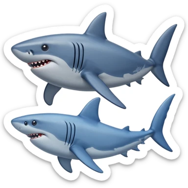 shark whale sticker
