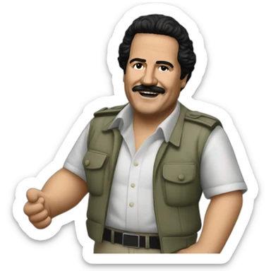pablo escobar celebrate sticker