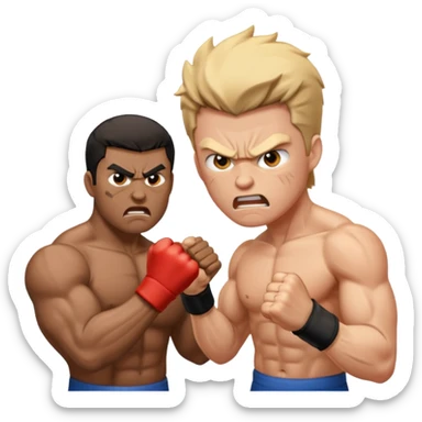 dos personas peleando (no deporte) sticker